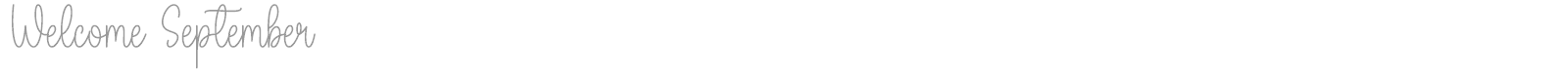 Welcome September Duo font preview