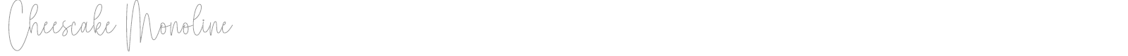 Cheescake Monoline font preview