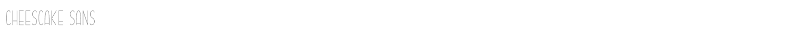 Cheescake Monoline font preview