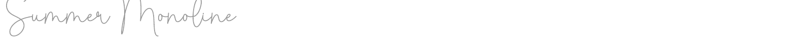 Summer Monoline font preview