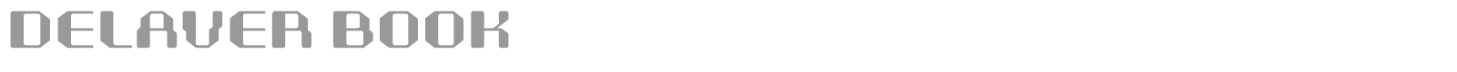 Delaver font preview