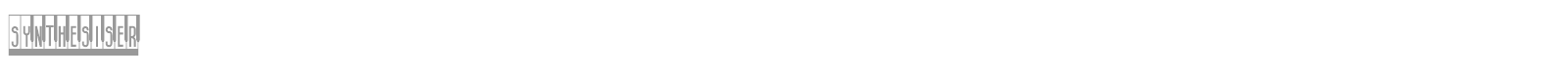 Synthesiser font preview