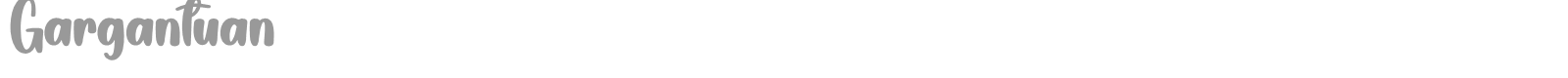 Gargantuan font preview