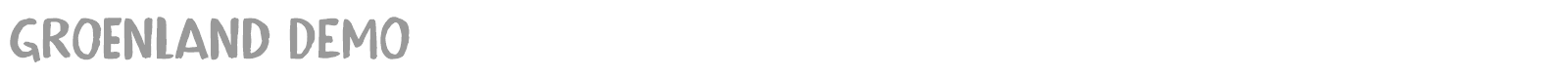Groenland font preview