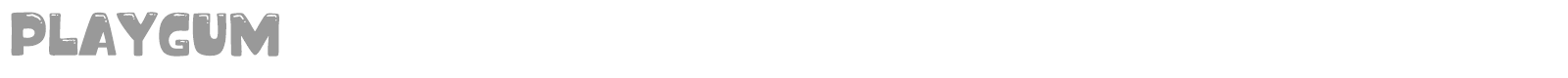 Playgum font preview