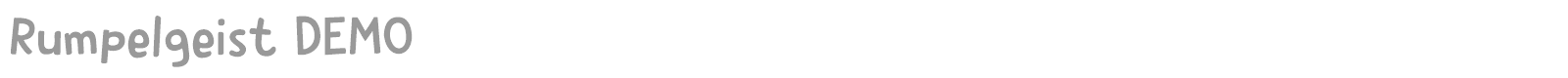 Rumpelgeist font preview