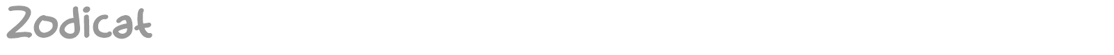 Zodicat font preview