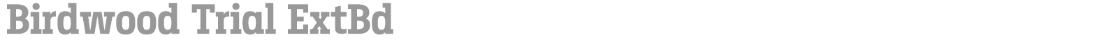 Birdwood font preview