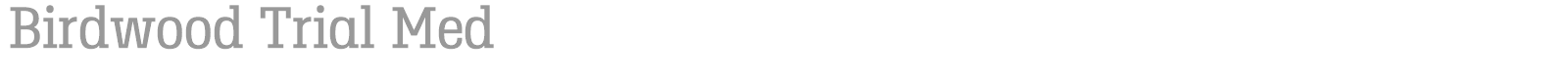 Birdwood font preview