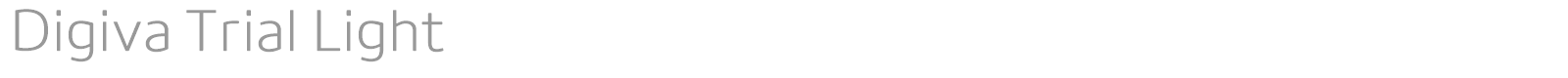Digiva font preview