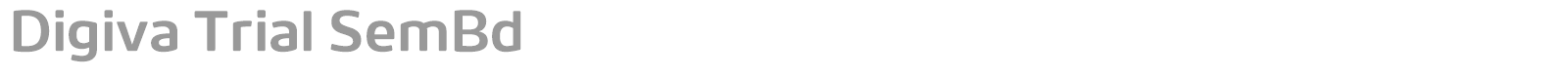 Digiva font preview
