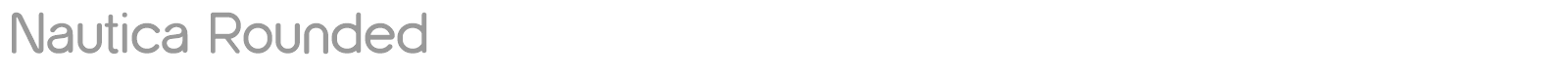 Nautica Rounded font preview