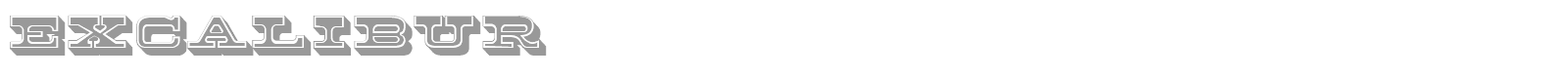 Excalibur font preview