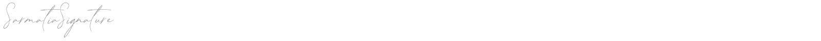 Sarmatia Signature font preview