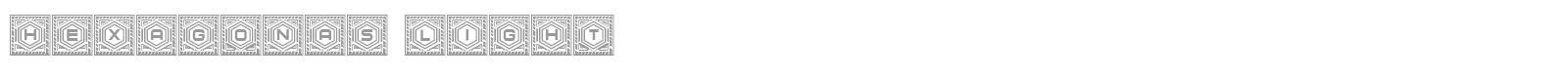 Hexagonas font preview