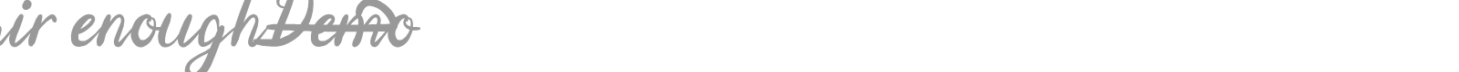 Fair Enough font preview
