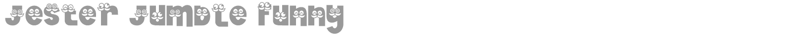 Jester Jumble font preview