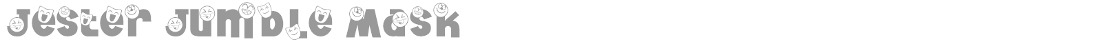 Jester Jumble font preview