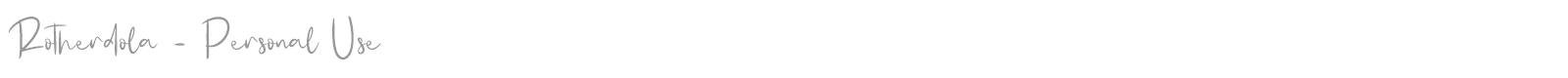 Rotherdola font preview