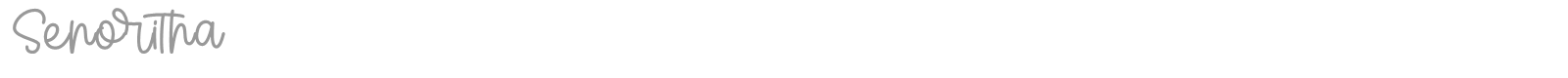 Senoritha font preview