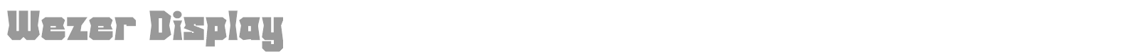 Wezer font preview