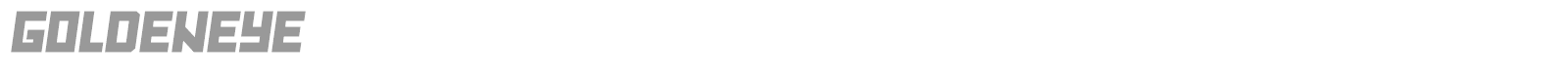 Goldeneye font preview