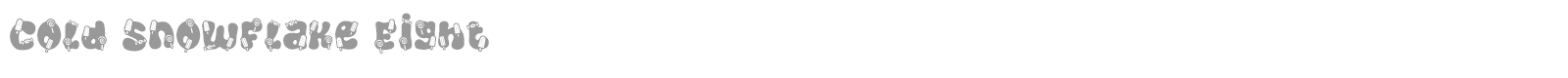 Cold Snowflake font preview