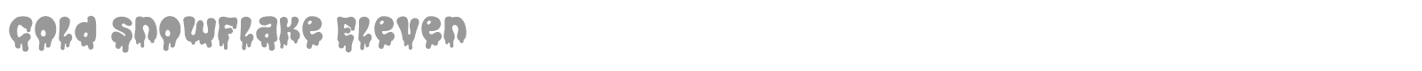 Cold Snowflake font preview