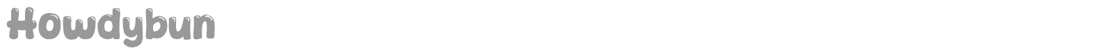 Howdybun font preview