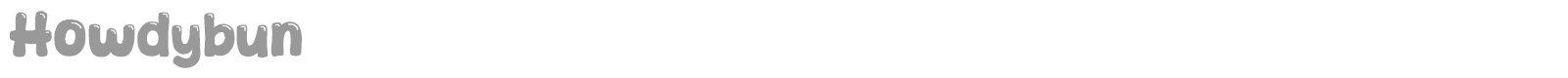 Howdybun font preview