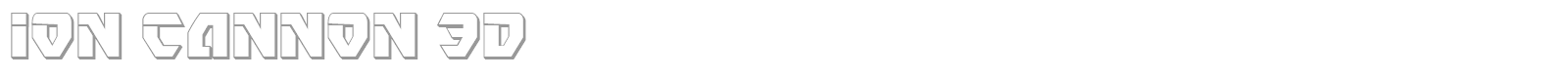 Ion Cannon font preview