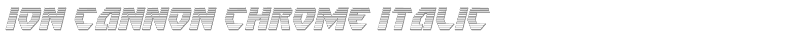 Ion Cannon font preview