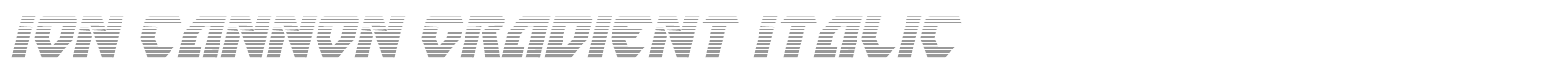 Ion Cannon font preview