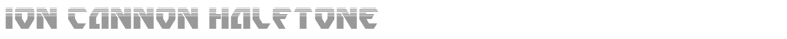Ion Cannon font preview