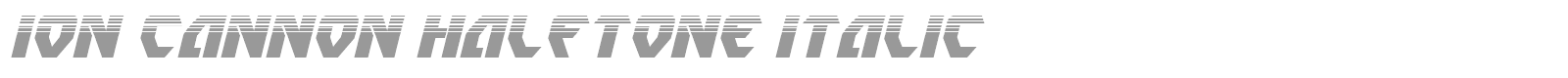 Ion Cannon font preview
