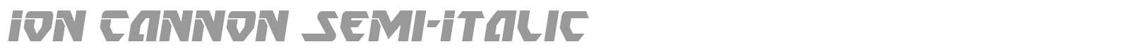 Ion Cannon font preview