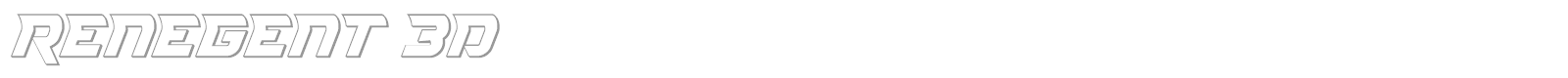 Renegent font preview