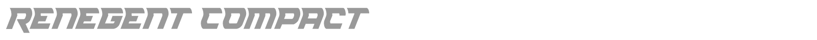 Renegent font preview