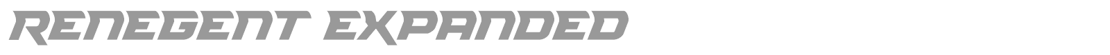 Renegent font preview