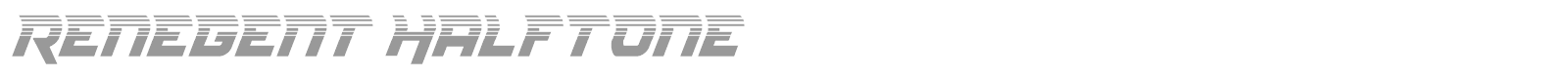 Renegent font preview