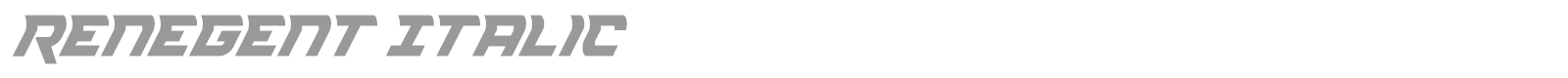 Renegent font preview