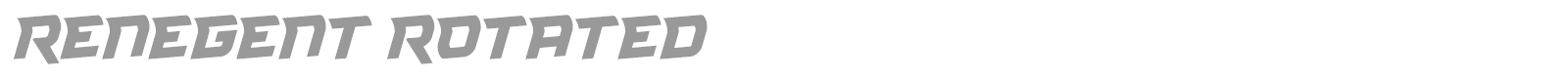 Renegent font preview