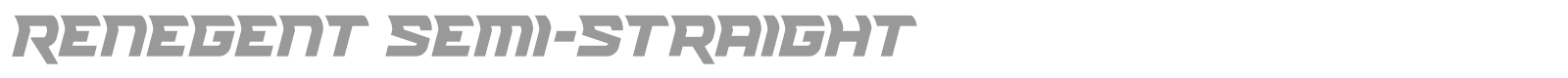 Renegent font preview