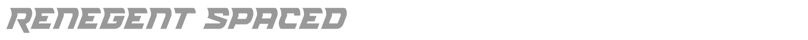 Renegent font preview