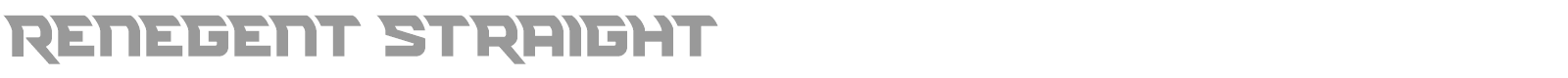Renegent font preview