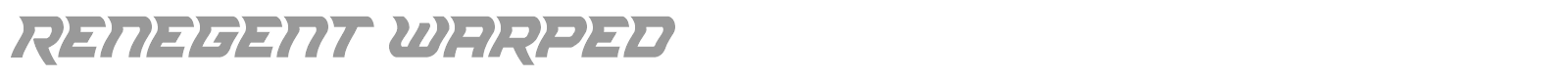 Renegent font preview