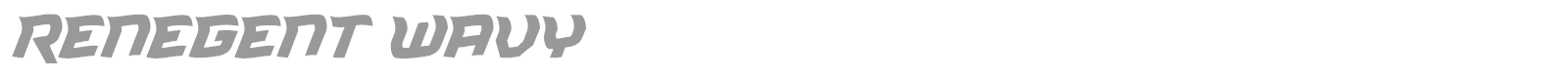 Renegent font preview