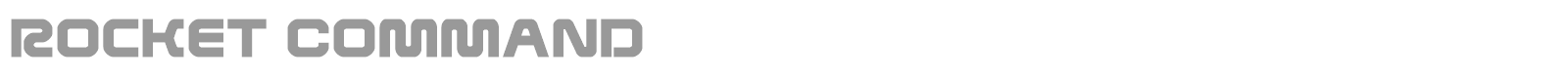 Rocket Command font preview