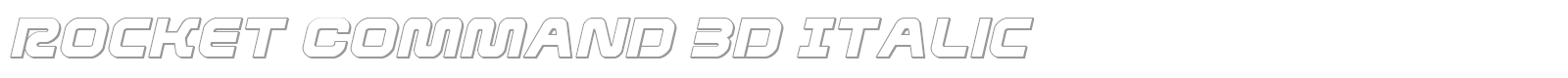 Rocket Command font preview