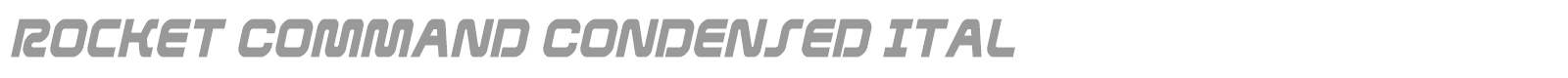 Rocket Command font preview
